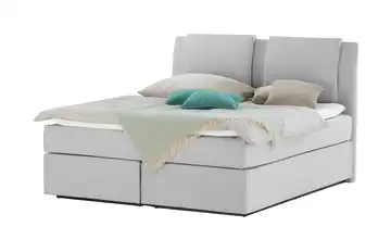 Wohnwert Boxspringbett Dormian Saman 200 cm H3 & H4 Hellgrau