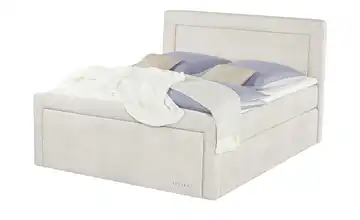 Jette Home Boxspringbett Jette Frame Creme 180 cm H4 & H5 Kaltschaumkern