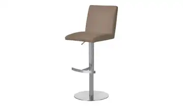 Barstuhl Cappuccino Gestell rund Kunstleder