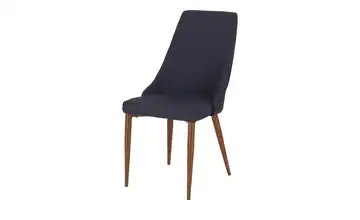 Stuhl Blau Walnuss (Nachbildung)