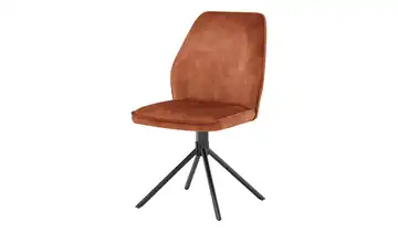 Stuhl Velours ohne Rotbraun