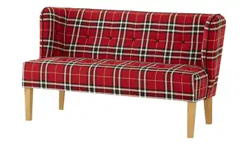 Twist Küchensofa Astonia 180 cm Rot, Schwarz, Weiß Webstoff grob