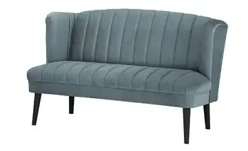 Twist Küchensofa  Samt Rina Blau 180 cm