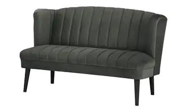 Twist Küchensofa  Samt Rina Anthrazit 180 cm