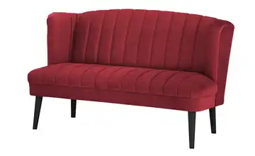 Twist Küchensofa  Samt Rina Rot 180 cm