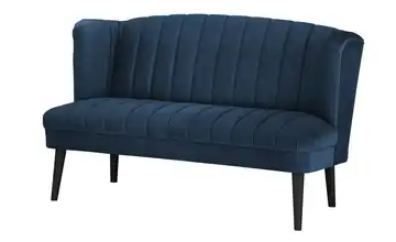 Twist Küchensofa  Samt Rina Dunkelblau 180 cm