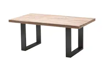 Woodford Kufentisch Lavello Eiche gekälkt 220 cm Anthrazit, lackiert