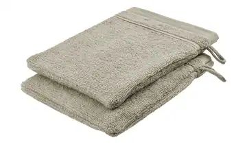  Waschhandschuh (16 x 21cm), 2er-Set Taupe  Lifestyle 