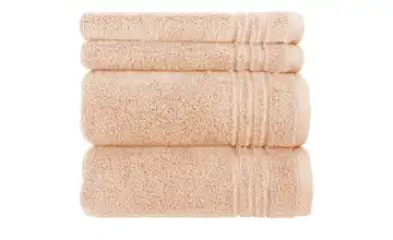  Handtuch-Set Hellorange, 4-teilig  Soft Cotton 