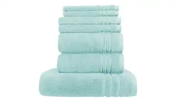  Handtuch-Set Türkis, 7-teilig  Soft Cotton 