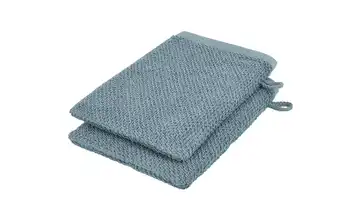 Como Green Waschhandschuh (16 x 21cm), 2er-Set Blau (Reseda)  4077