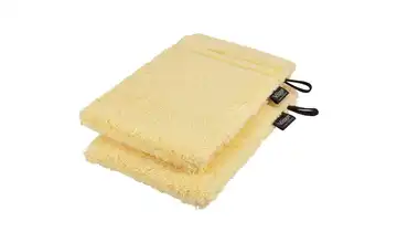 VOSSEN Waschhandschuh (16 x 21cm), 2er-Set Gelb  Vienna Supersoft