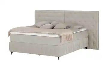Kings and Queens Boxspringbett Fjell Beige 180 cm
