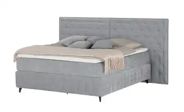 Kings and Queens Boxspringbett Fjell H3 180 cm Hellgrau