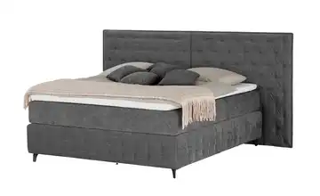 Kings and Queens Boxspringbett Fjell H2 & H4 200 cm Dunkelgrau