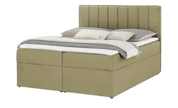 Polsterbett mit Bettkasten 160 cm Grün
