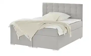 Polsterbett mit Bettkasten 160 cm Taupe