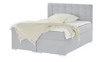 Polsterbett mit Bettkasten 140 cm Lilagrau