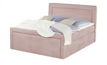 Jette Home Boxspringbett Jette Frame Rosa 160 cm H2 & H5 Kaltschaumkern