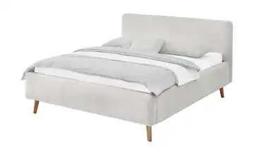Polsterbett Grau Teddy 160 cm ohne Bettkasten