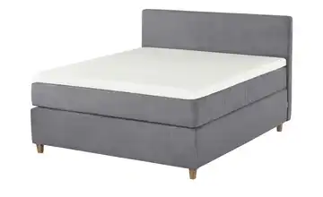 Jette Home Boxspringbett Jette Flex 73,5 cm 200 cm H3 & H5 Anthrazit Kaltschaumkern