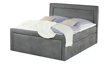 Jette Home Boxspringbett Jette Frame Anthrazit 200 cm H2 & H3 Viscoschaumkern