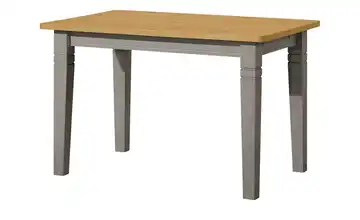 maison bleue Esstisch massiv Florian Hellbraun, Grau 140 cm