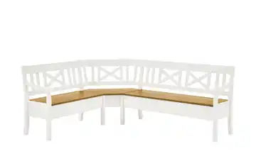 maison bleue Truheneckbank massiv Florian Weiß, Hellbraun links