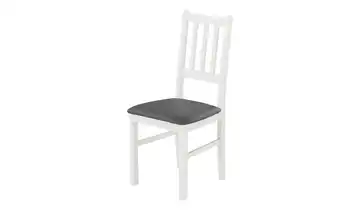 Stuhl aus Massivholz Weiß