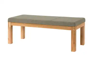 Woodford Polster-Sitzbank massiv Melia Beige 150 cm Eiche, geölt