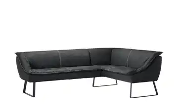 KOINOR Eckbank Leder Alino rechts 283 cm Dunkelgrau