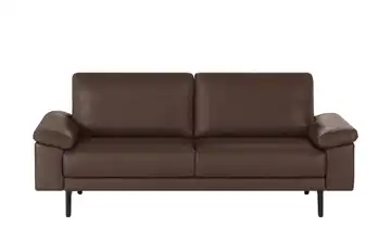 hülsta Sofa Sofabank aus Leder HS 450 198 cm Terrabraun (Braun)
