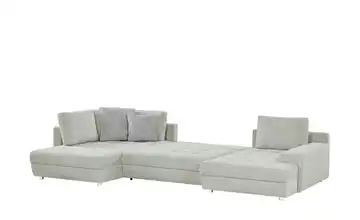 bobb Wohnlandschaft | Flachgewebe, Silbergrau - Möbel Kraft