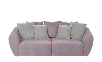smart Big Sofa Savita Cordstoff Altrosa Farbe Zierkissen Beige