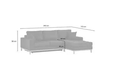 switch Ecksofa mit Eiche-Holzrahmen und Funktion Tulsa