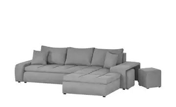 switch Ecksofa mit 2 Sitzhockern Riva