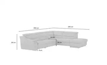 meinSofa Leder Ecksofa Ivonne