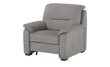 Kollektion Kraft Sessel mit ausziehbarem Hocker Grau