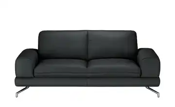 smart Sofa Leder 2,5 Schwarz