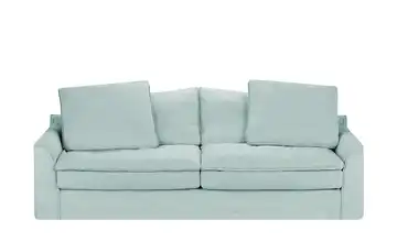SOHO Sofa 3-sitzig Hellblau Webstoff