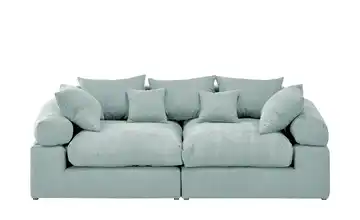 smart Big Sofa Lionore Flachgewebe Mintgrün