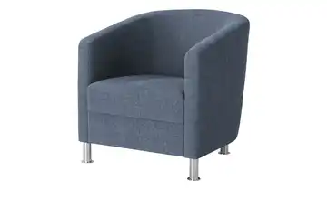 Sessel aus Flachgewebe Blau (Dunkelblau)