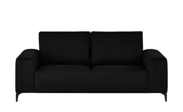 smart Sofa Schwarz Webstoff 2 Schwarz