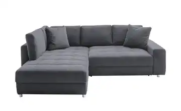 bobb Ecksofa Anthrazit Webstoff links