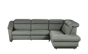 himolla Ecksofa Leder 9707 Dunkelgrau rechts Grundfunktion