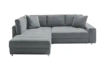 bobb Ecksofa Steingrau Webstoff links