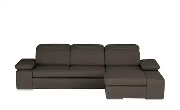 Twist Ecksofa rechts Braun Grundfunktion