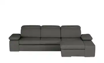 Twist Ecksofa Grau rechts Grundfunktion