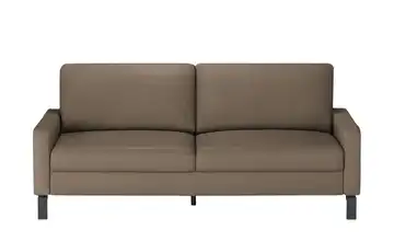 Max Schelling Einzelsofa aus Echtleder Maximum 3 Winkel Haselnussbraun Schwarz