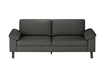 Max Schelling Ledersofa aus Echtleder Maximum 2,5 Winkel Schwarz, glänzend Fango